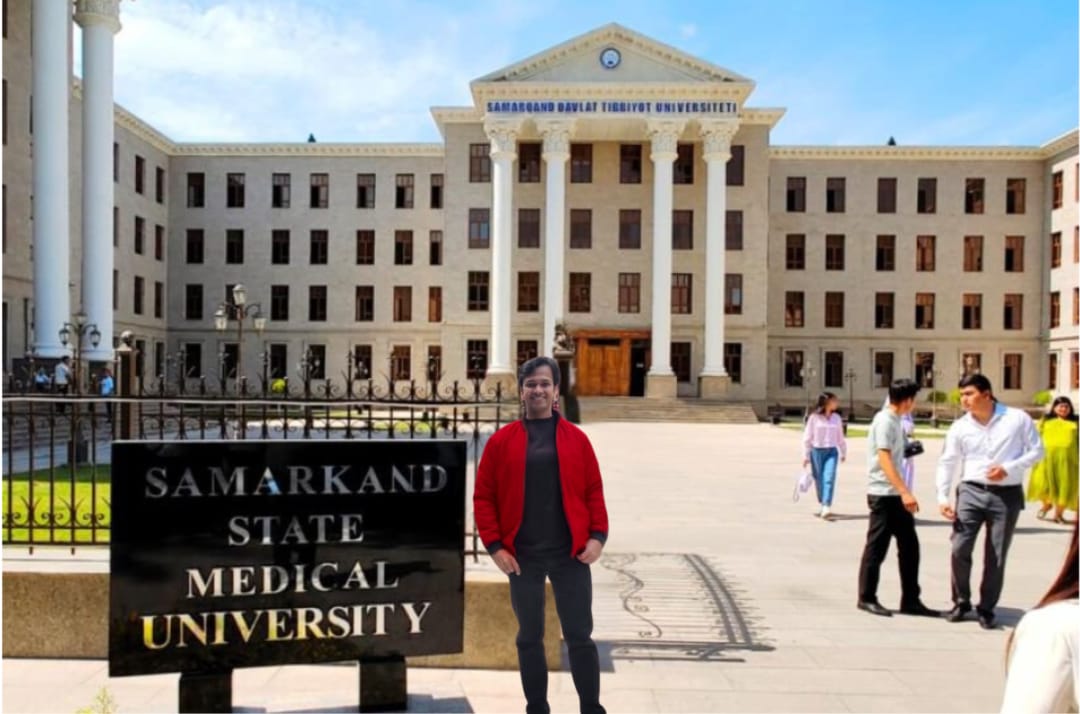 Vyom Jayaswal, Founder - Eduglobe Consultants at Samarkand State Medical University in May 2024